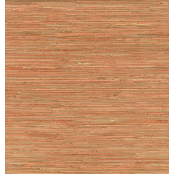Picture of Shuang Coral Handmade Grasscloth Wallpaper