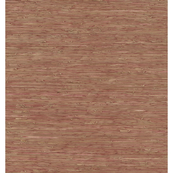 Picture of Shuang Raspberry Handmade Grasscloth Wallpaper