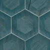 Picture of Shunan Blue Wood Veneer Inlay Wallpaper