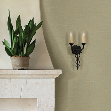 Show details for Yanyu Sage Paper Weave Grasscloth Wallpaper
