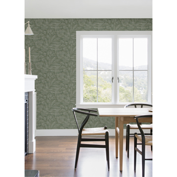 Show details for Lei Jade Leaf Wallpaper