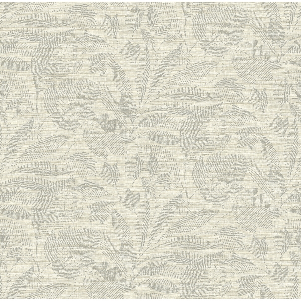 Picture of Lei Silver Leaf Wallpaper