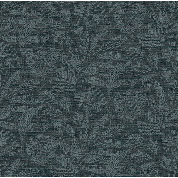 Picture of Lei Navy Leaf Wallpaper