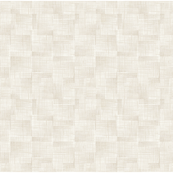 2972-86161 - Ting Cream Lattice Wallpaper - by A-Street Prints