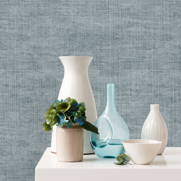 Show details for Yawen Blue String Wallpaper