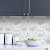 Picture of Blue Shellby Peel and Stick Wallpaper