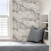 Picture of Charcoal Oceana Peel and Stick Wallpaper