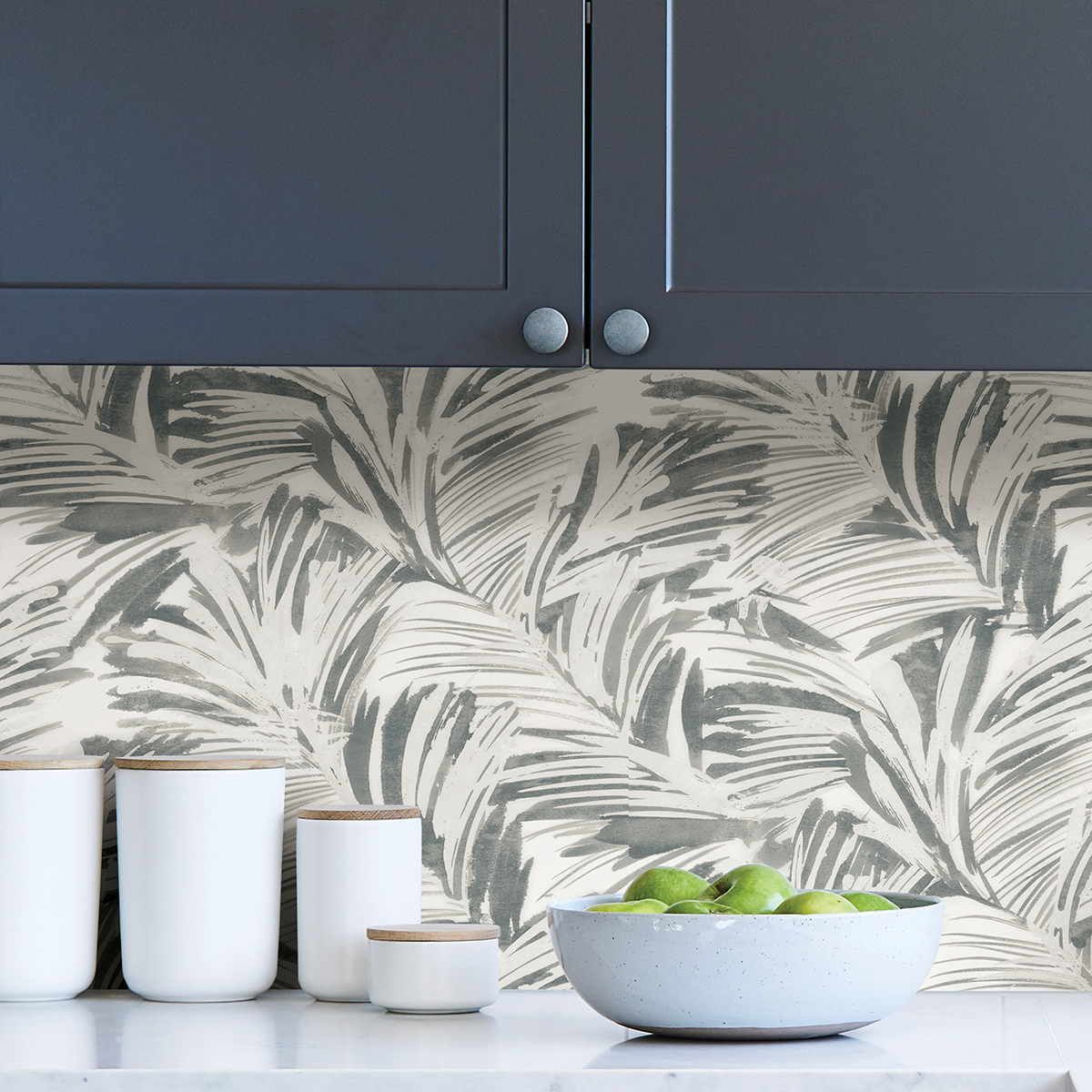 NUS4450 - Grey Palima Peel and Stick Wallpaper - by NuWallpaper