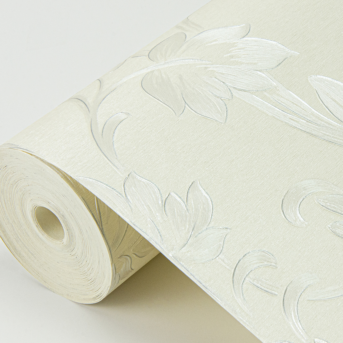 4058-21786 - Antonella Silver Scroll Wallpaper - by Sirpi