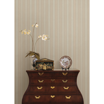 Show details for Zeta Peach Moire Stripe Wallpaper