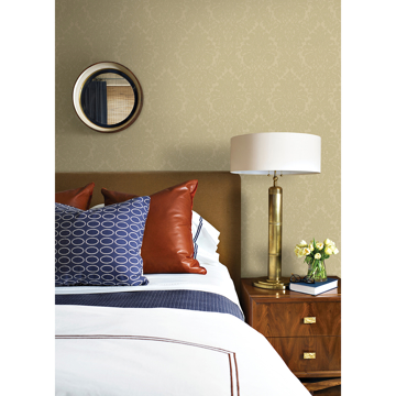 Show details for Betina Gold Damask Wallpaper