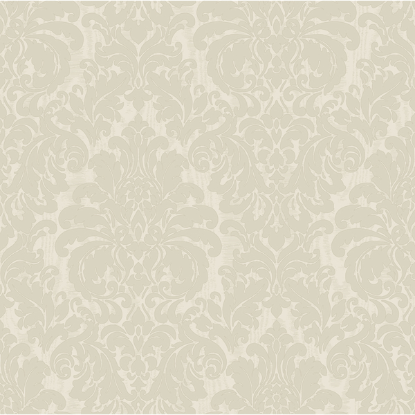 Picture of Betina White Damask Wallpaper