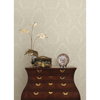 Picture of Betina White Damask Wallpaper