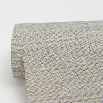 Show details for Bay Ridge Light Grey Faux Grasscloth Wallpaper