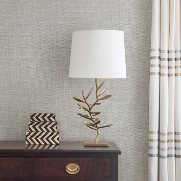 Show details for Bohemian Bling Grey Basketweave Wallpaper