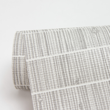 Show details for Luz Grey Faux Grasscloth Wallpaper