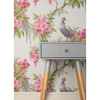 Picture of Golden Pheasant Rose Floral Wallpaper