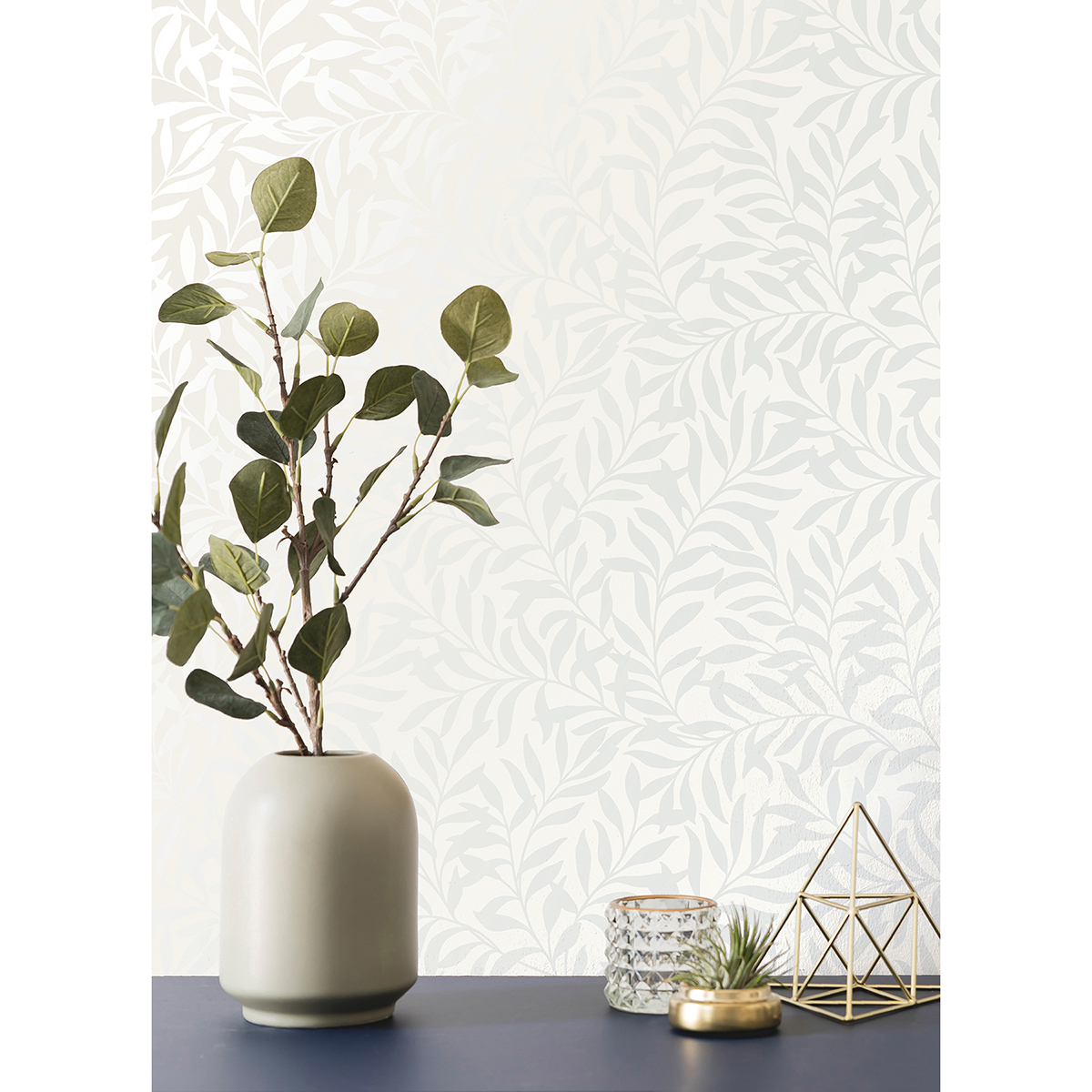 M1666 Salix Silver Leaf Wallpaper by Brewster
