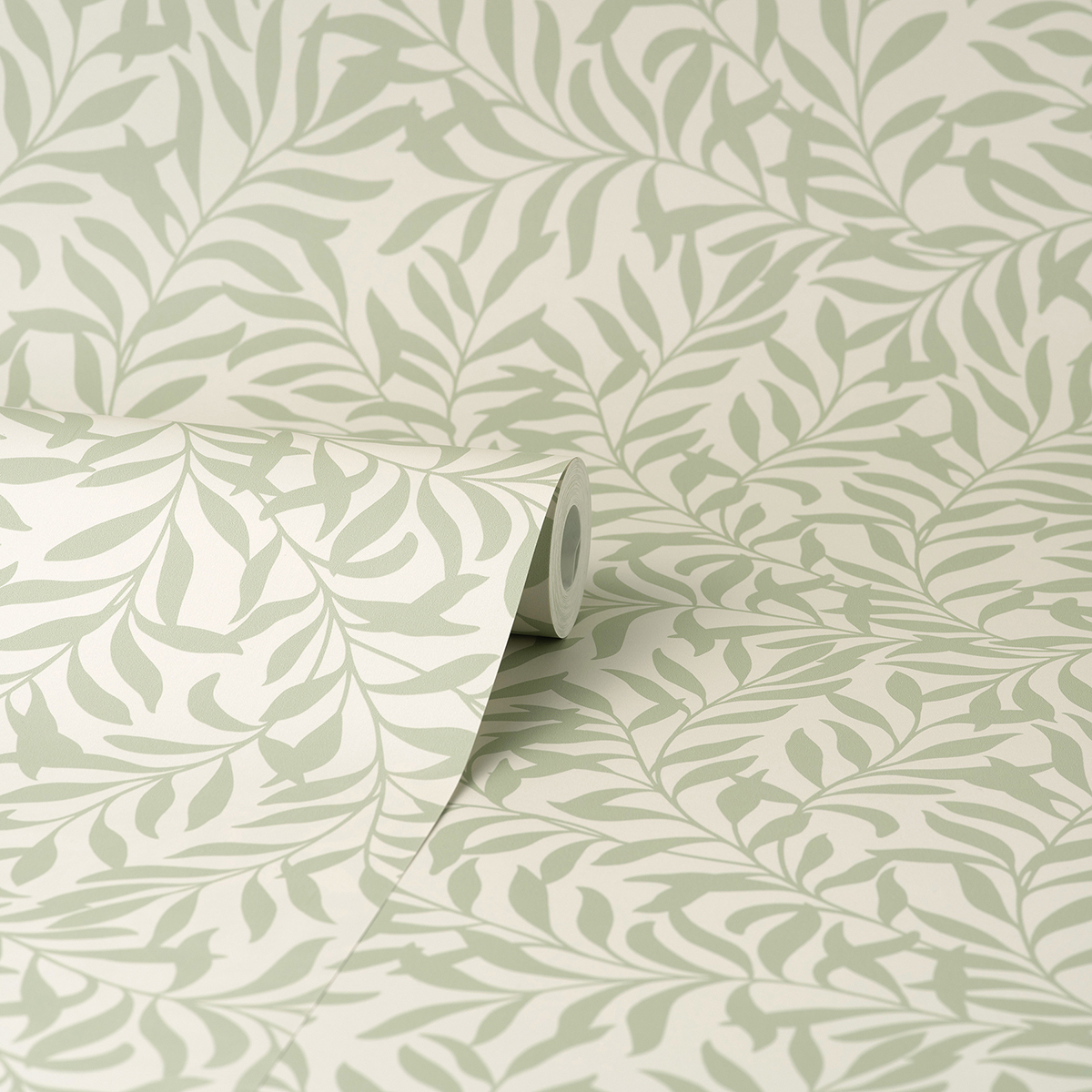 M1667 Salix Sage Leaf Wallpaper by Brewster