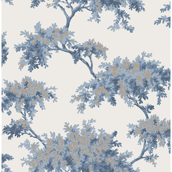 Picture of Ashdown Dark Blue Tree Wallpaper