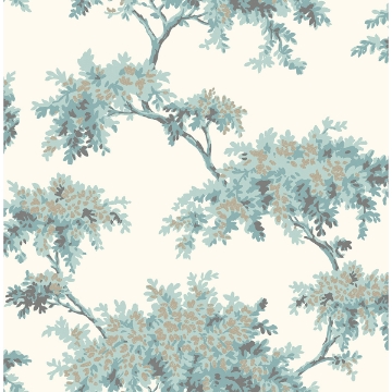 Picture of Ashdown Teal Tree Wallpaper