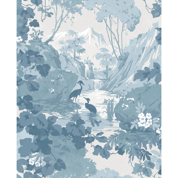 Picture of Eden Blue Crane Lagoon Wallpaper