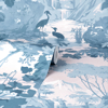 Picture of Eden Blue Crane Lagoon Wallpaper