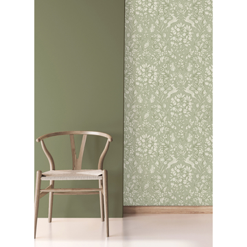 Show details for Richmond Sage Floral Wallpaper