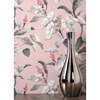 Picture of Meridian Parade Pink Tropical Leaves Wallpaper