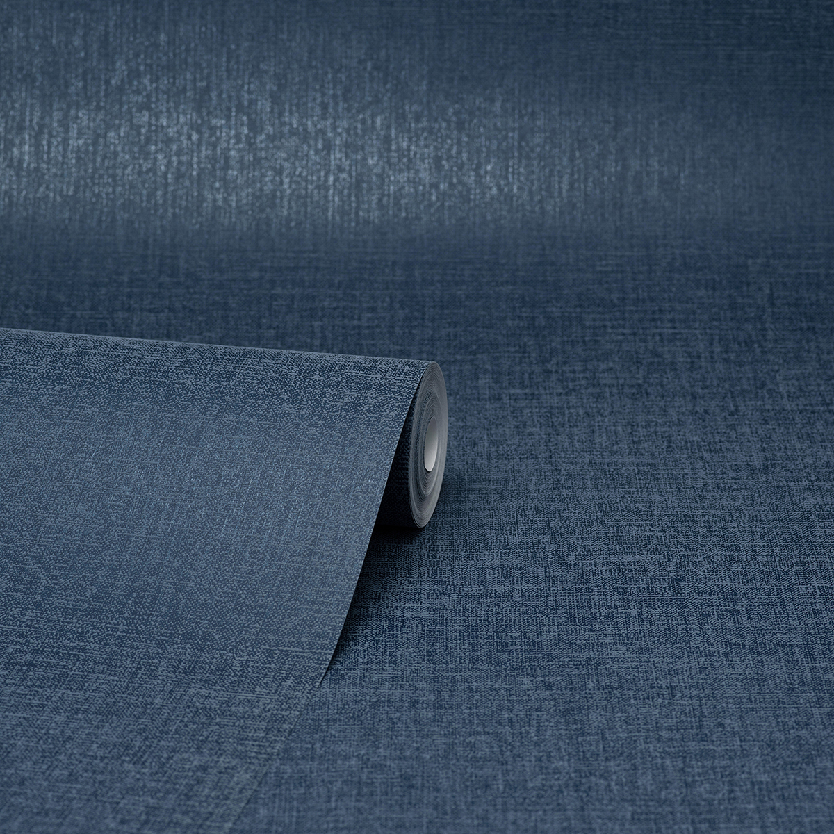 M1701 - Glen Dark Blue Linen Wallpaper - by Brewster