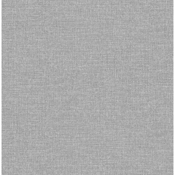 Picture of Glen Dark Grey Linen Wallpaper