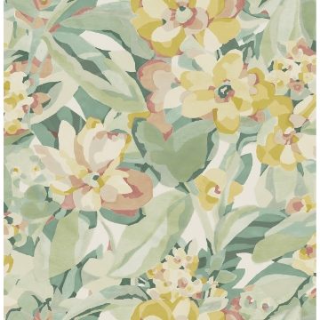 Picture of Yellow Belles Fleurs Peel and Stick Wallpaper
