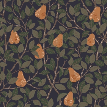 Picture of Pirum Navy Pear Wallpaper