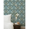 Picture of Froso Turquoise Garden Damask Wallpaper