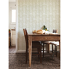Picture of Akira Taupe Leaf Wallpaper