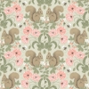 Picture of Kurre Pink Woodland Damask Wallpaper