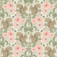 Picture of Kurre Pink Woodland Damask Wallpaper