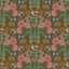 Picture of Kurre Dark Green Woodland Damask Wallpaper