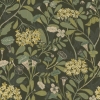 Picture of Hybbe Dark Green Hydrangea Garden Wallpaper