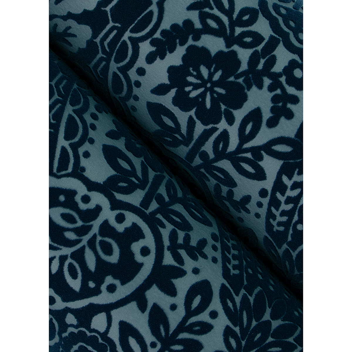 2973-87367 - Maris Indigo Flock Damask Wallpaper - by A-Street Prints