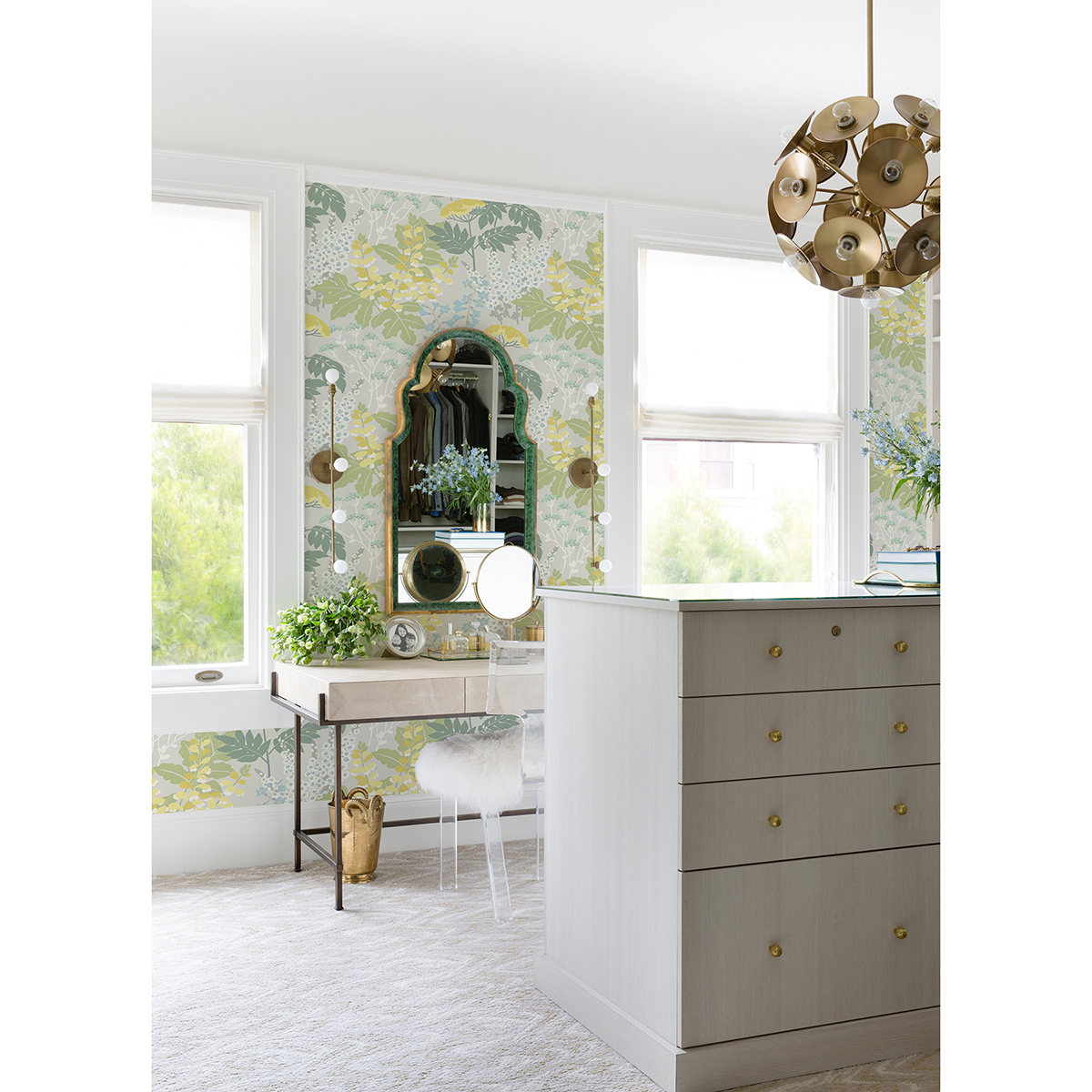 297390009 Brie Pastel Forest Flowers Wallpaper by AStreet Prints