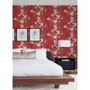 Picture of Nicolette Red Floral Trail Wallpaper
