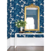 Picture of Nicolette Navy Floral Trail Wallpaper