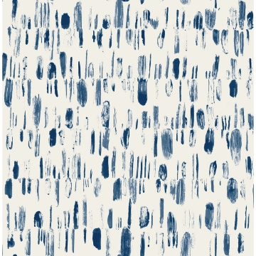 Picture of Dwell Navy Brushstrokes Wallpaper