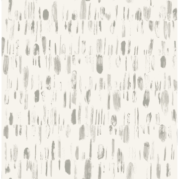 Picture of Dwell Grey Brushstrokes Wallpaper