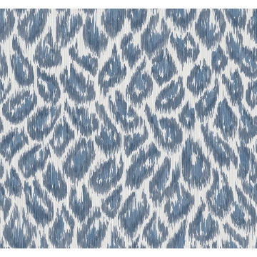 Picture of Electra Blue Leopard Spot String Wallpaper