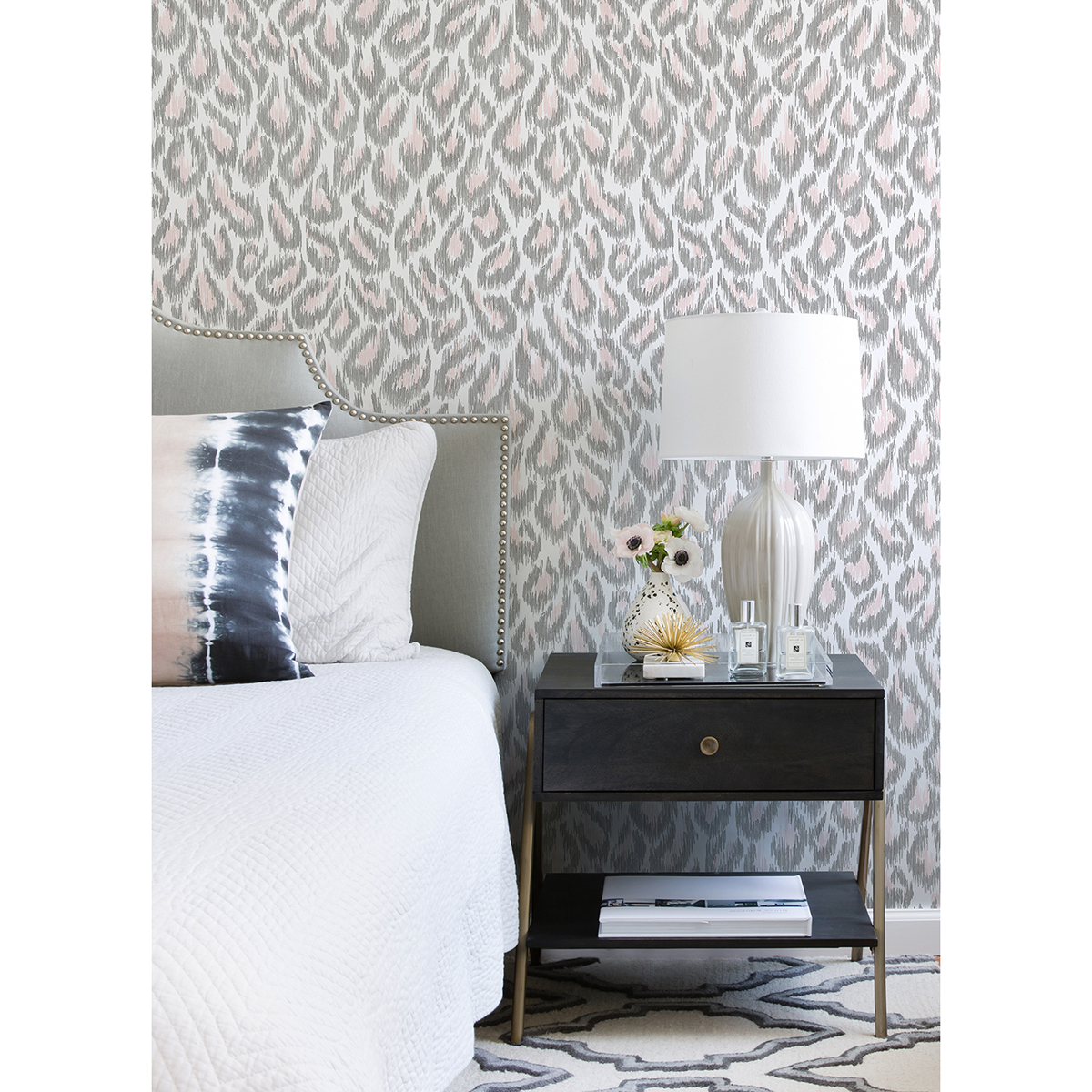 2973-90303 - Electra Blush Leopard Spot String Wallpaper - By A-street 