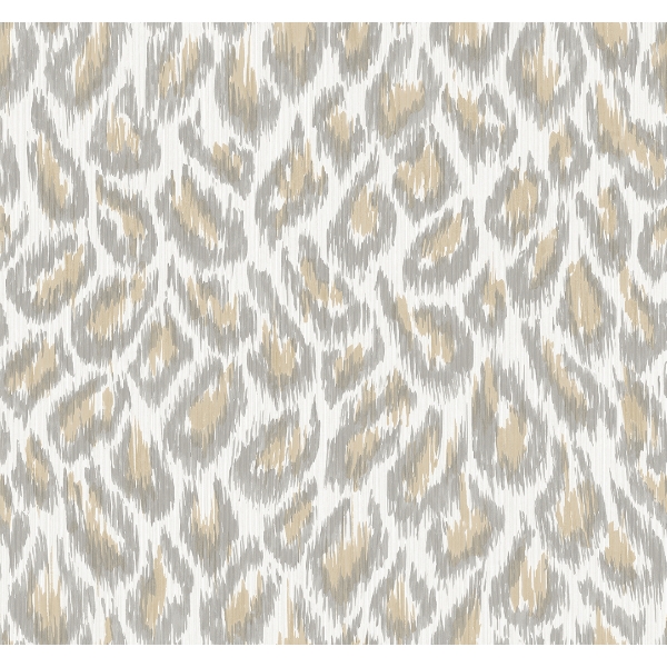 Picture of Electra Wheat Leopard Spot String Wallpaper