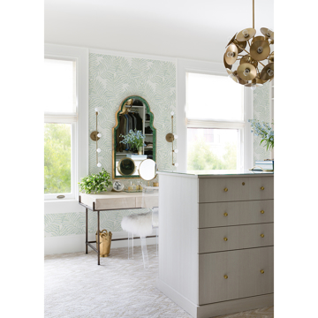Show details for Finnley Green Inked Fern Wallpaper