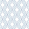 Picture of Rion Blue Trellis Wallpaper